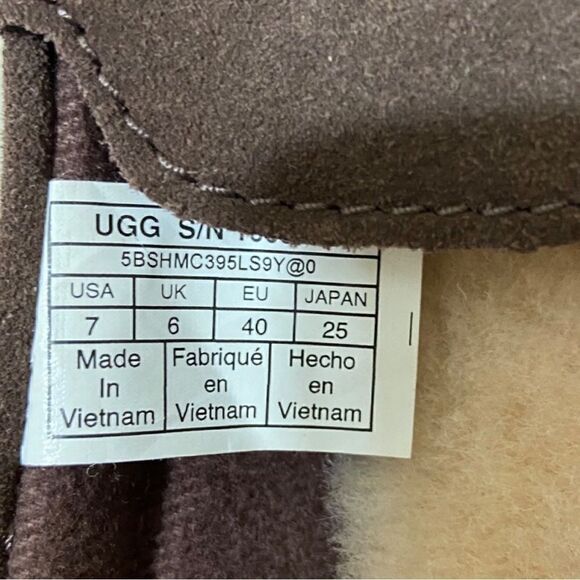 UGG Alder Faux Shearling Lined Suede Brown Slipper - Picture 10 of 13